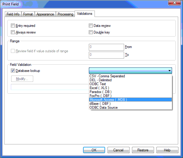 TeleForm-faq-lookup-configuration